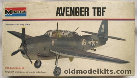 Monogram 1/48 Grumman Avenger TBF White Box Issue, 6829 plastic model kit